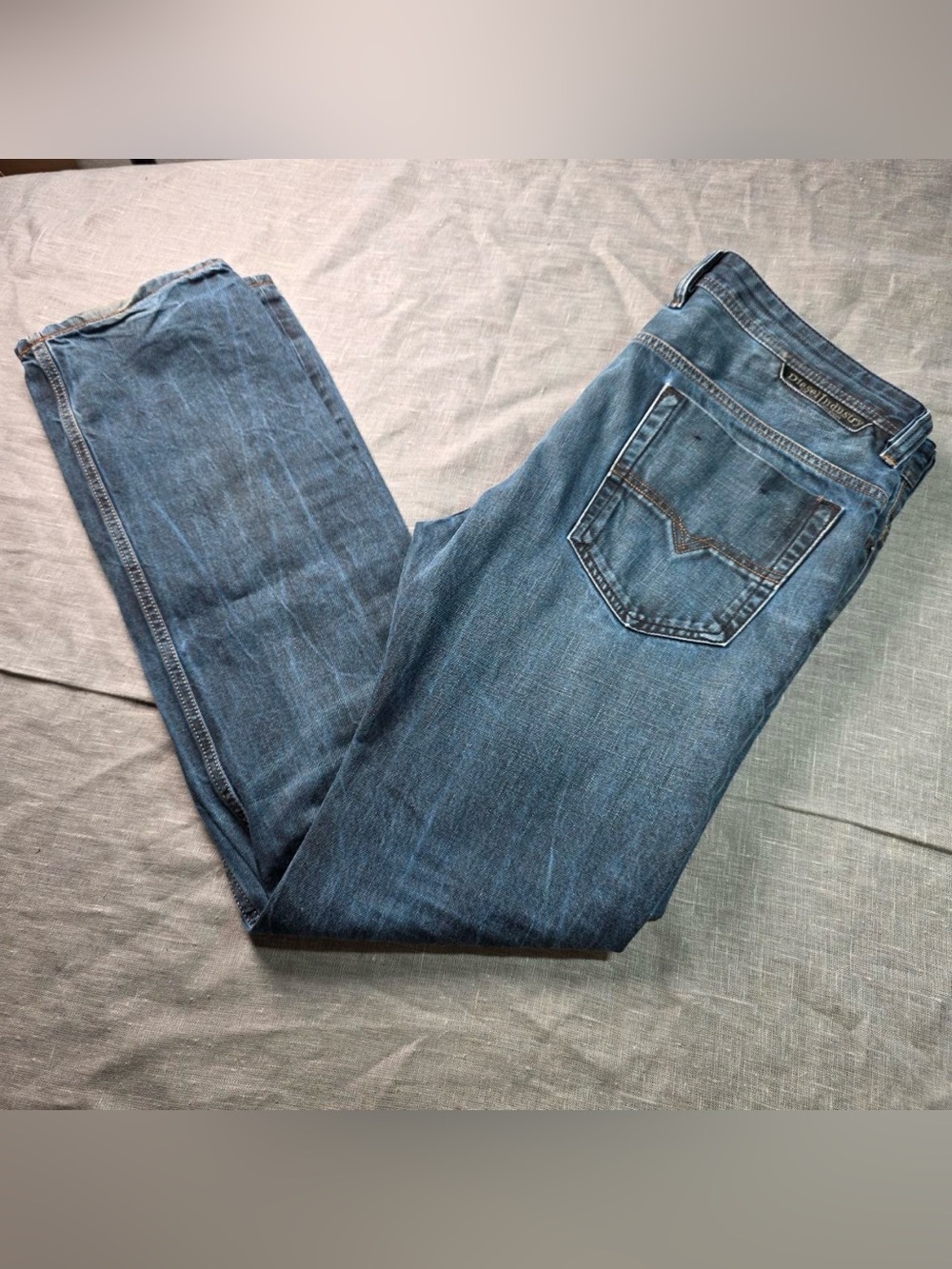 Diesel Safado Jeans Mens W34 L32 Regular Slim-Straight Blue Wash 08231 Italy Tag